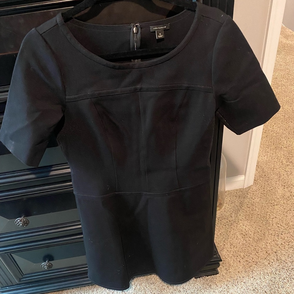 Ann Taylor A line little black dress size 6